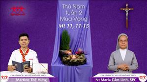 Gia đình cầu nguyện với Lời Chúa ngày 10-12-2020: Gioan Chính Là Êlia - Thứ Năm tuần 2 mùa Vọng (Mt 11, 11-15)