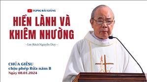 Hiền lành & khiêm nhường - Lm Rôcô Nguyễn Duy | Chúa Giêsu chịu phép Rửa năm B
