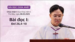 Bài đọc I: Ðnl 26, 4-10 - CN I MC năm C