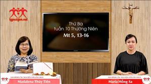 Gia đình cầu nguyện với Lời Chúa: Thứ Ba tuần 10 Thường Niên (Mt 5, 13-16)