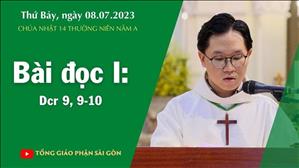 Bài đọc I: Dcr 9, 9-10 - CN 14 TN năm A