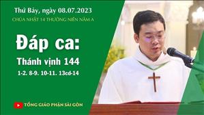 Đáp ca: Tv 144, 1-2. 8-9. 10-11. 13cd-14 - CN 14 TN năm A