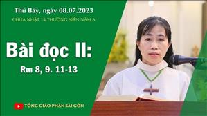 Bài đọc II: Rm 8, 9. 11-13 - CN 14 TN năm A