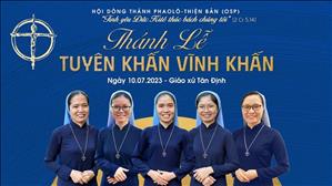 Trực Tuyến | Thánh lễ Tuyên khấn Vĩnh khấn | Dòng Thánh Phaolô Thiện Bản | 10.7.2023 | Gx. Tân Định