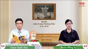 Đời Sống Cầu Nguyện - Thứ Ba tuần XXIII Thường niên (Lc 6, 12-19)