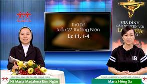 3 phút Gia đình cầu nguyện với Lời Chúa: Thứ Tư tuần 27 Thường Niên (Lc 11, 1-4)