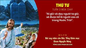 TGP Sài Gòn - Suy niệm Tin mừng ngày 10-3-2021: Thứ Tư tuần 3 mùa Chay - ĐTGM Giuse Nguyễn Năng