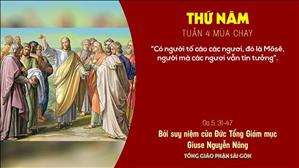 TGP Sài Gòn - Suy niệm Tin mừng ngày 18-3-2021: Thứ Năm tuần 4 mùa Chay - ĐTGM Giuse Nguyễn Năng
