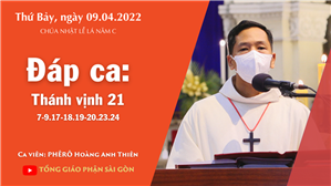 CN Lễ Lá năm C - Đáp ca: Tv 21,7-9.17-18.19-20.23.24