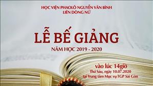Lễ Bế Giảng Học Viện Phaolô Nguyễn Văn Bình Liên Dòng Nữ (2019-2020)