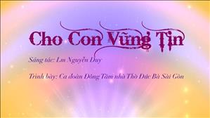 Cho con vững tin