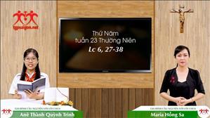 Gia đình cầu nguyện với Lời Chúa ngày 10-9-2020: thứ Năm tuần 23 mùa Thường niên (Lc 6, 27-38)