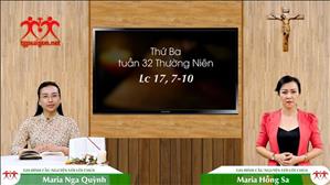 Lời Chúa ngày 10-11-2020: thứ Ba tuần 32 mùa Thường niên (Lc 17,7-10)