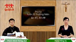 Lời Chúa ngày 11-11-2020: thứ Tư tuần 32 mùa Thường niên (Lc 17,11-19)