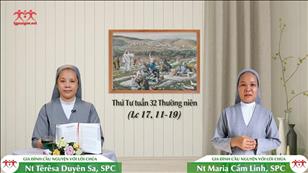 Sấp mình tạ ơn - Thứ Tư tuần 32 mùa Thường niên (Lc 17, 11-19)