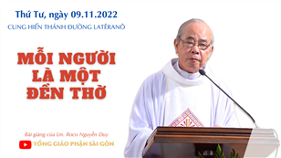 Mỗi người là một Đền thờ - Lm. Roco Nguyễn Duy | Cung hiến thánh đường Latêranô
