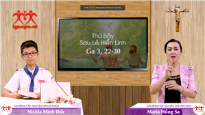Gia đình cầu nguyện với Lời Chúa: Thứ Bảy sau Lễ Hiển Linh (Ga 3, 22-30)