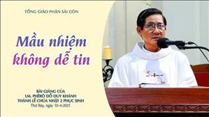 CN 2 PS B năm B - Mầu nhiệm không dễ tin