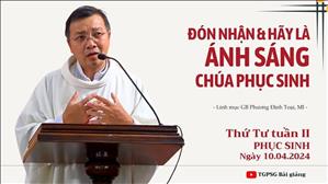 Đón nhận & hãy là Ánh sáng Chúa Phục sinh - Lm GB Phương Đình Toại, MI | Thứ Tư tuần II PS