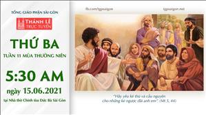 TGP Sài Gòn trực tuyến 15-6-2021: Thứ Ba tuần 11 TN lúc 5:30 tại Nhà thờ Chính tòa Đức Bà