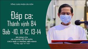 Chúa nhật 15 TN năm B - Đáp ca: Tv 84, 9ab -10. 11-12. 13-14