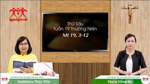 Gia đình cầu nguyện với Lời Chúa: Thứ Sáu tuần 19 Thường Niên (Mt 19, 3-12)