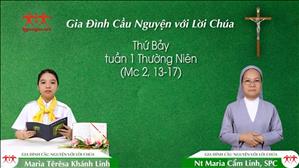 Gia đình cầu nguyện với Lời Chúa ngày 16-1-2021: Thứ Bảy tuần 1 mùa Thường niên (Mc 2, 13-17)