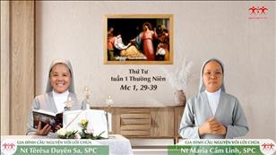 Gia đình cầu nguyện với Lời Chúa ngày 12-1-2022: Thứ Tư tuần 1 mùa Thường niên (Mc 1, 29-39)