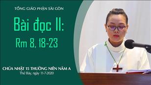 CN 15 Thường niên A - Bài Ðọc II: Rm 8, 18-23