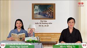 Gia đình cầu nguyện với Lời Chúa: Thứ Sáu tuần 18 Thường niên (Mt 16, 24-28)