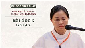 Bài đọc I: Is 50, 4-7 - Chúa nhật lễ Lá năm C