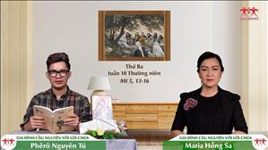 Gia đình cầu nguyện với Lời Chúa: Thứ Ba tuần 10 Thường niên (Mt 5, 13-16)