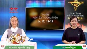 3 Phút Gia đình cầu nguyện với Lời Chúa: Thứ Tư tuần 32 Thường Niên (Lc 17, 11-19)