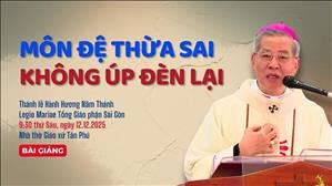 Môn đệ thừa sai không úp đèn lại - Đức TGM Giuse Nguyễn Năng