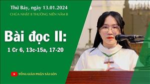 Bài đọc II: 1 Cr 6, 13c-15a, 17-20 - CN II TN năm B