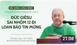 Đức Giêsu sai nhóm 12 đi loan báo Tin mừng - Lm Ignatio Hồ Văn Xuân | CN XV TN năm B