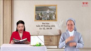 Gia đình cầu nguyện với Lời Chúa: Thứ Sáu tuần 29 mùa Thường niên (Lc 12, 54-59)