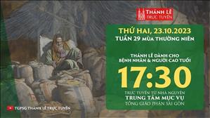 Thánh lễ trực tuyến | 17:30 | Thứ Hai Tuần 29 Mùa Thường Niên | Ngày 23-10-2023 | TTMV TGPSG