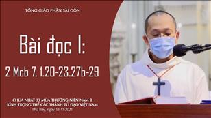 Chúa nhật 33 TN năm B - Bài đọc I: 2 Mcb 7, 1.20-23.27b-29
