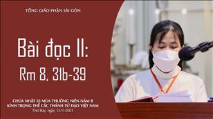 Chúa nhật 33 TN năm B - Bài đọc II: Rm 8, 31b-39