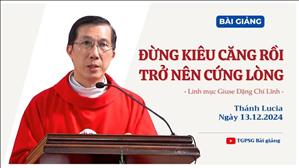 Đừng kiêu căng rồi trở nên cứng lòng - Lm Giuse Đặng Chí Lĩnh