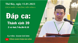 CN 2 TN năm A - Đáp ca: Tv 39, 2 và 4ab. 7-8a. 8b-9. 10