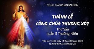 Thánh lễ Lòng Chúa Thương Xót ngày 14.02.2020