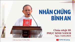 Nhân chứng bình an - Lm Giuse Vũ Hữu Hiền | CN III PS năm B