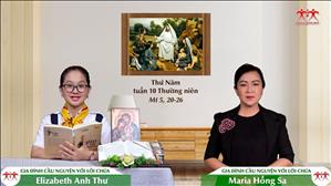 Gia đình cầu nguyện với Lời Chúa: Thứ Năm tuần 10 Thường niên (Mt 5, 20-26)