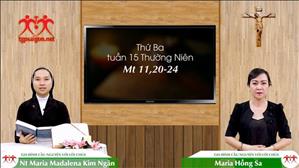 Gia đình cầu nguyện với Lời Chúa: Thứ Tư tuần 15 Thường Niên (Mt 11,20-24)
