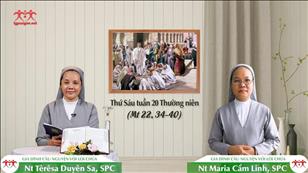 Điều răn trọng nhất - Thứ Sáu tuần 20 mùa Thường niên (Mt 22, 34-40)