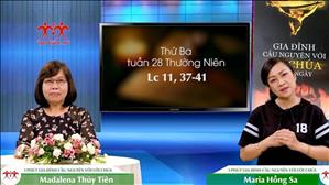 3 phút Gia đình cầu nguyện với Lời Chúa: Thứ Ba tuần 28 Thường Niên (Lc 11, 37-41)
