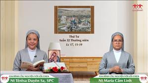 Gia đình cầu nguyện với Lời Chúa: Thứ Tư tuần 32 Thường niên (Lc 17, 11-19)