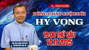 Trực tuyến Dòng chảy cuộc đời - Lm. Gioan Baotixita Phương Đình Toại, MI | 19:00 Ngày 14-11-2025